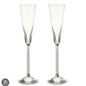 Swarovski Crystal toasting flutes